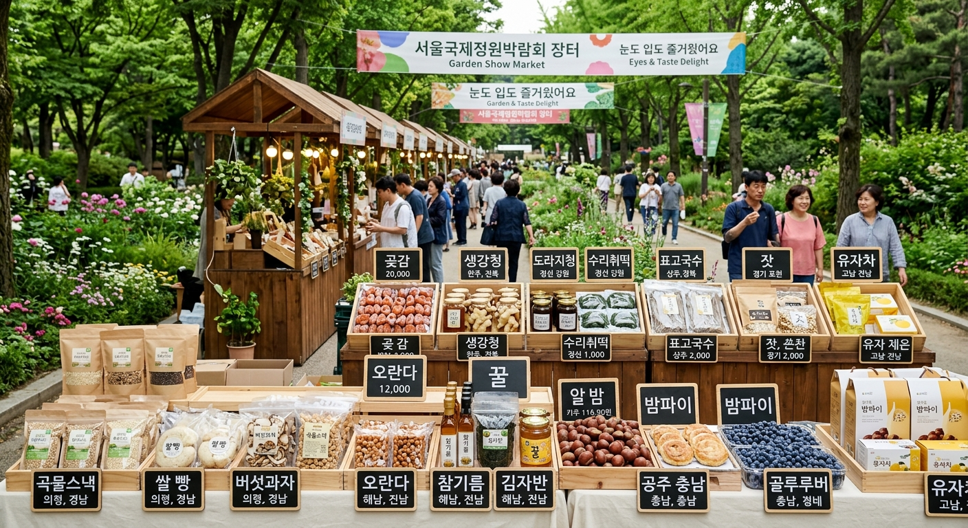 서울숲에서 만나는 정원박람회 장터, 눈도 입도 즐거웠어요