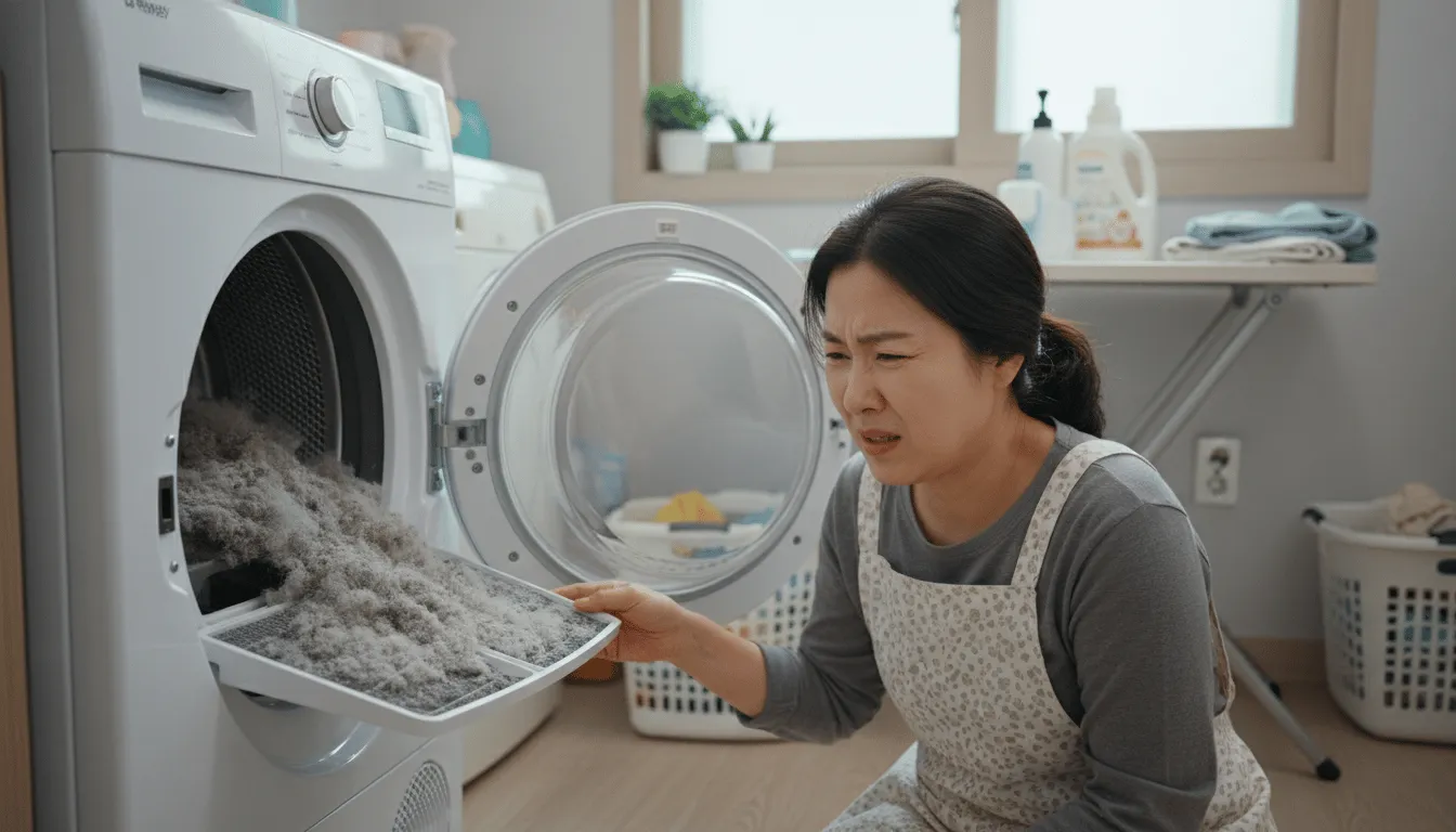 대체 건조기에서는 왜 찌린내가 나는 걸까요?