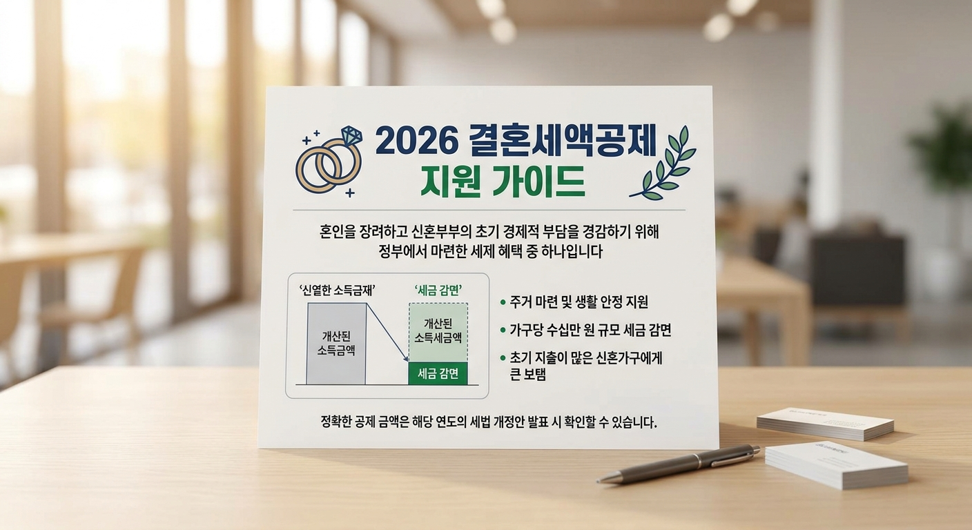 2026 결혼세액공제 제도 개요