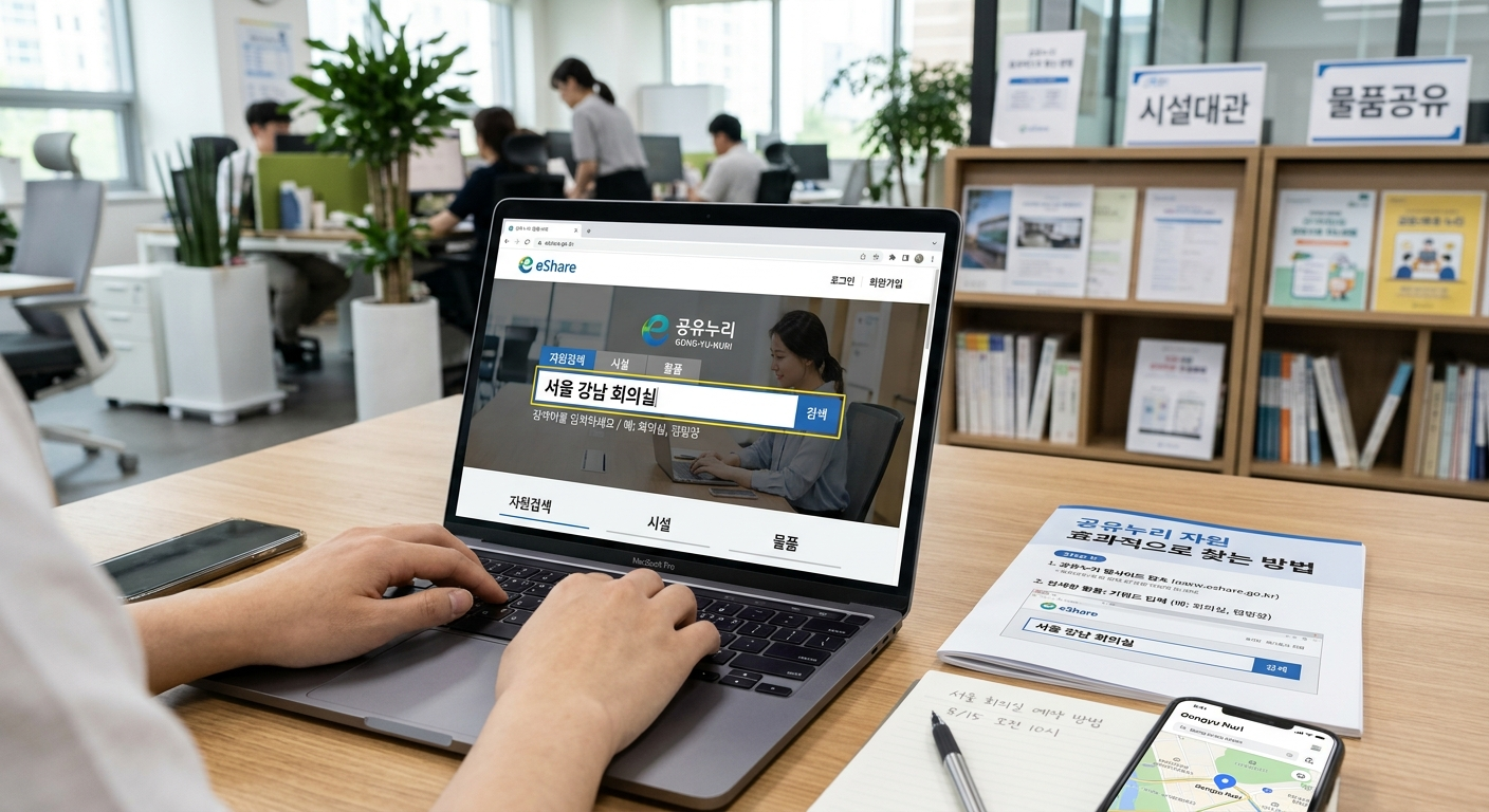 공유누리 자원, 효과적으로 찾는 방법