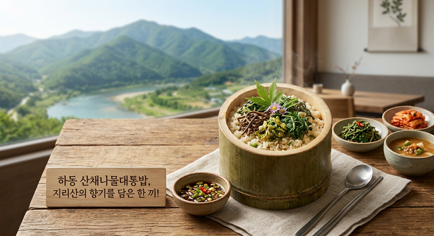 하동 산채나물대통밥, 자연의 향기를 담은 한 끼!
