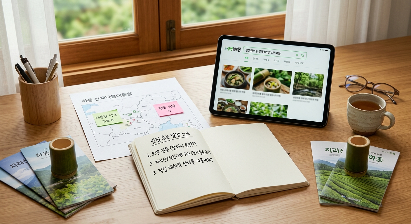 하동 산채나물대통밥 맛집, 유력한 후보들을 살펴볼까요? ( 미확인 정보임을 꼭 기억해주세요! )