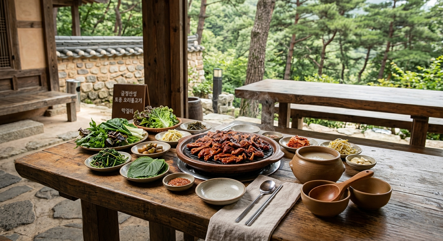 금정산성 맛집 – 전통과 자연이 어우러진 오리 요리 명가