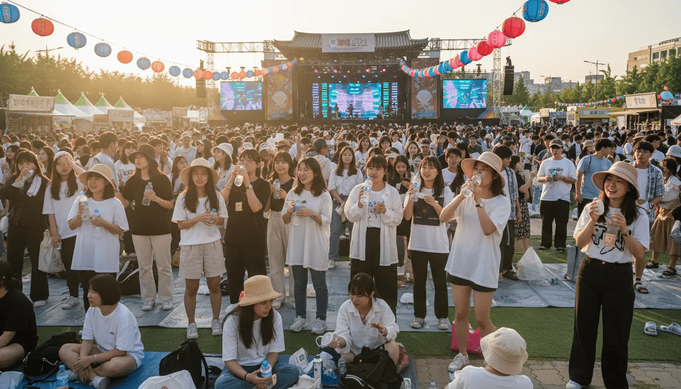 팬 여러분의 협조가 아름다운 축제를 만들어요