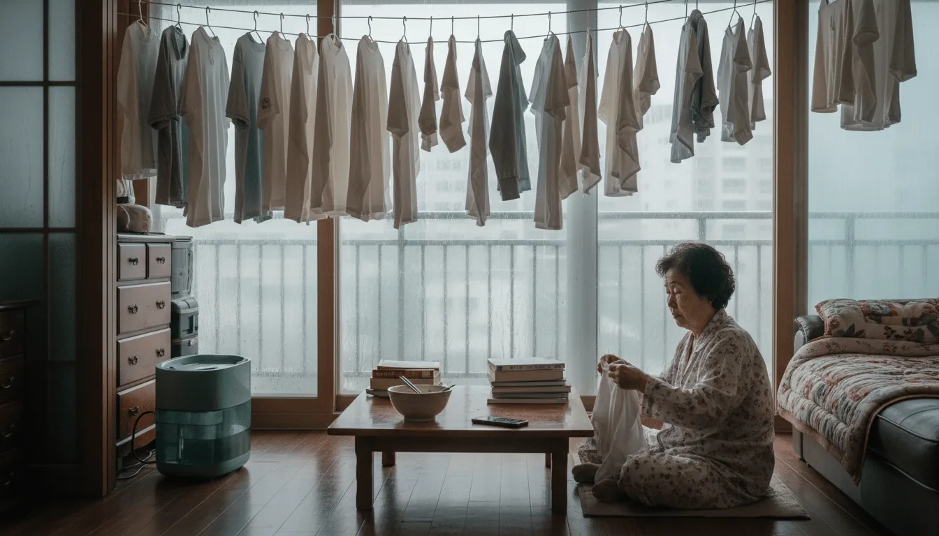 장마철 빨래 냄새, 왜 생길까요?