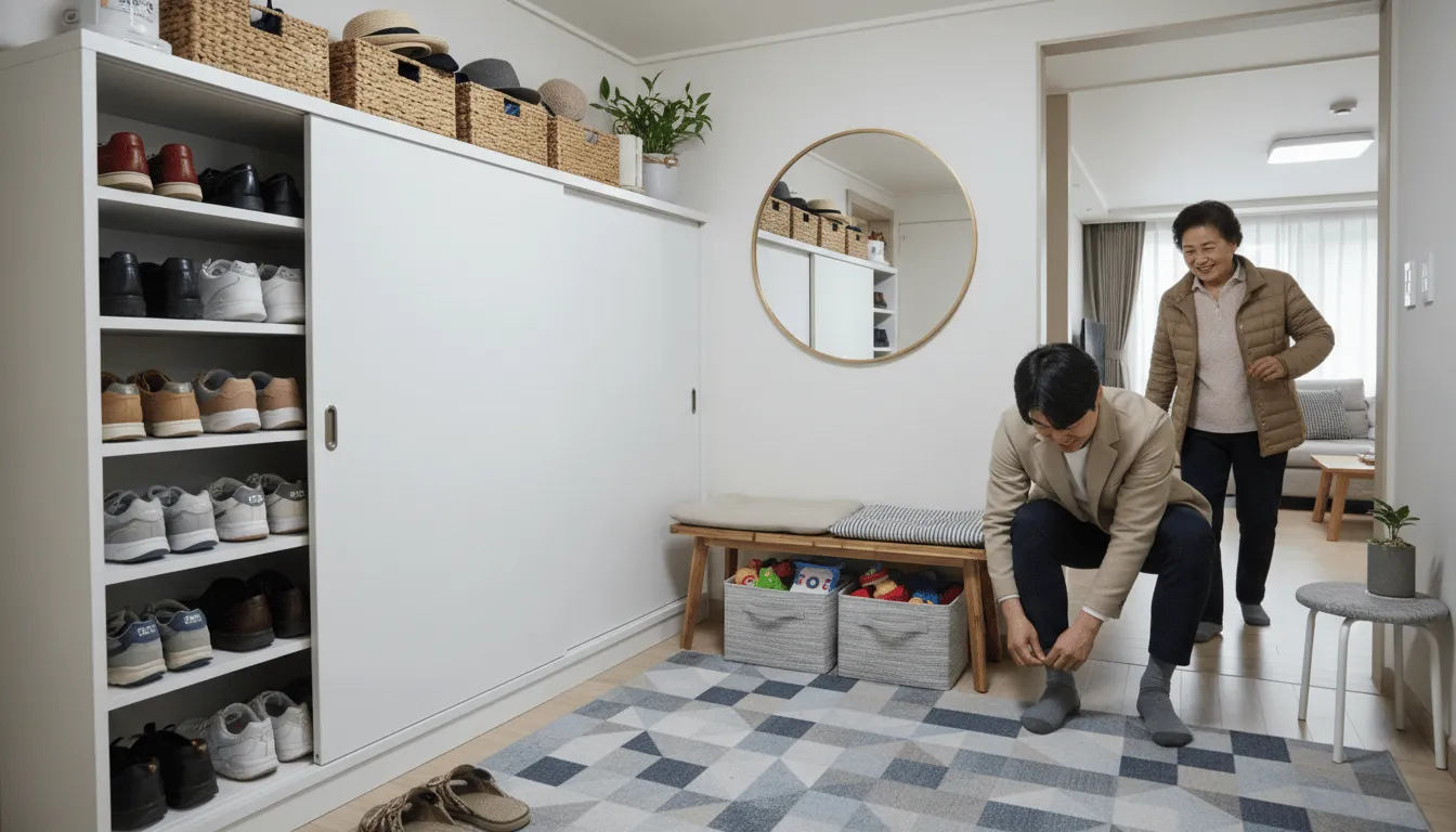 현관 수납 정리 하는 법