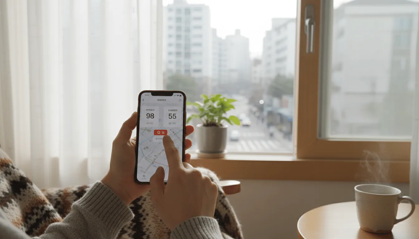미세먼지, 초미세먼지 체크! 필수적인 확인 순서
