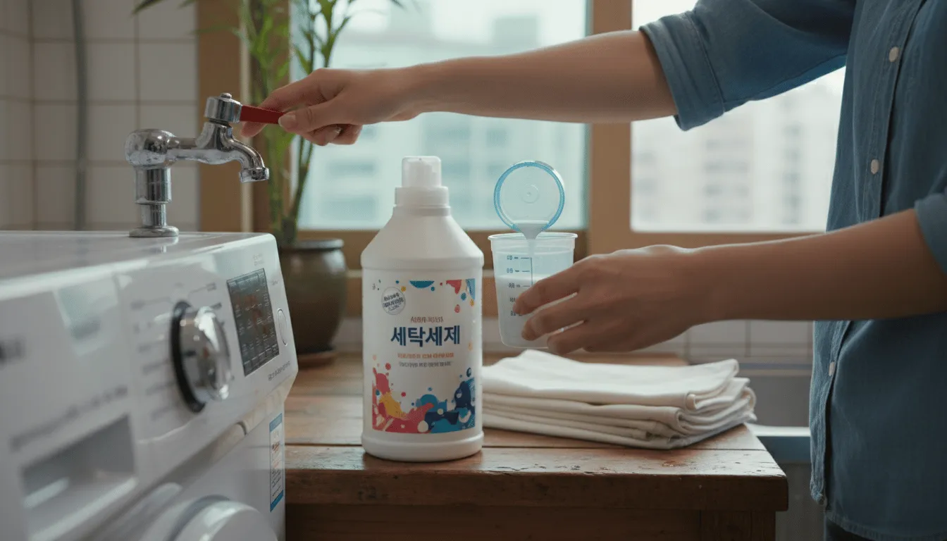 올바른 세탁 코스와 세제 사용법: 과학적인 접근