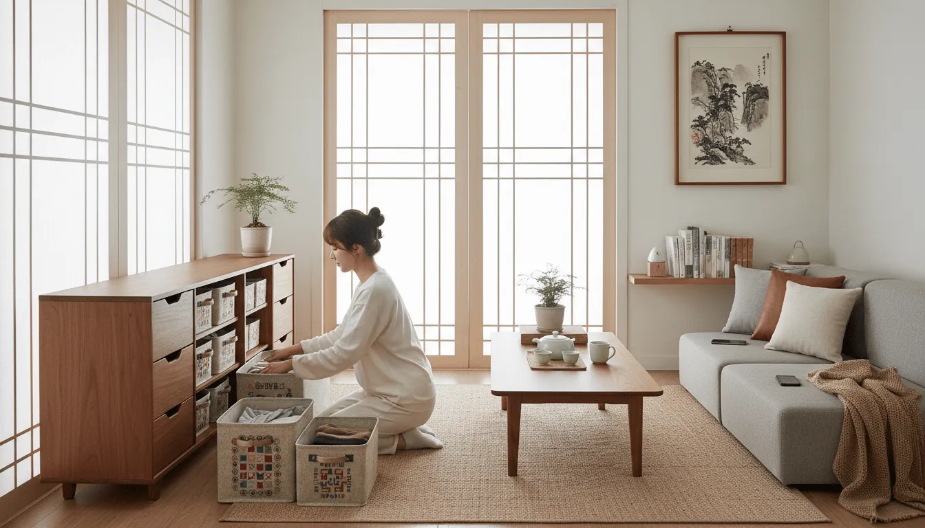 수납 정리