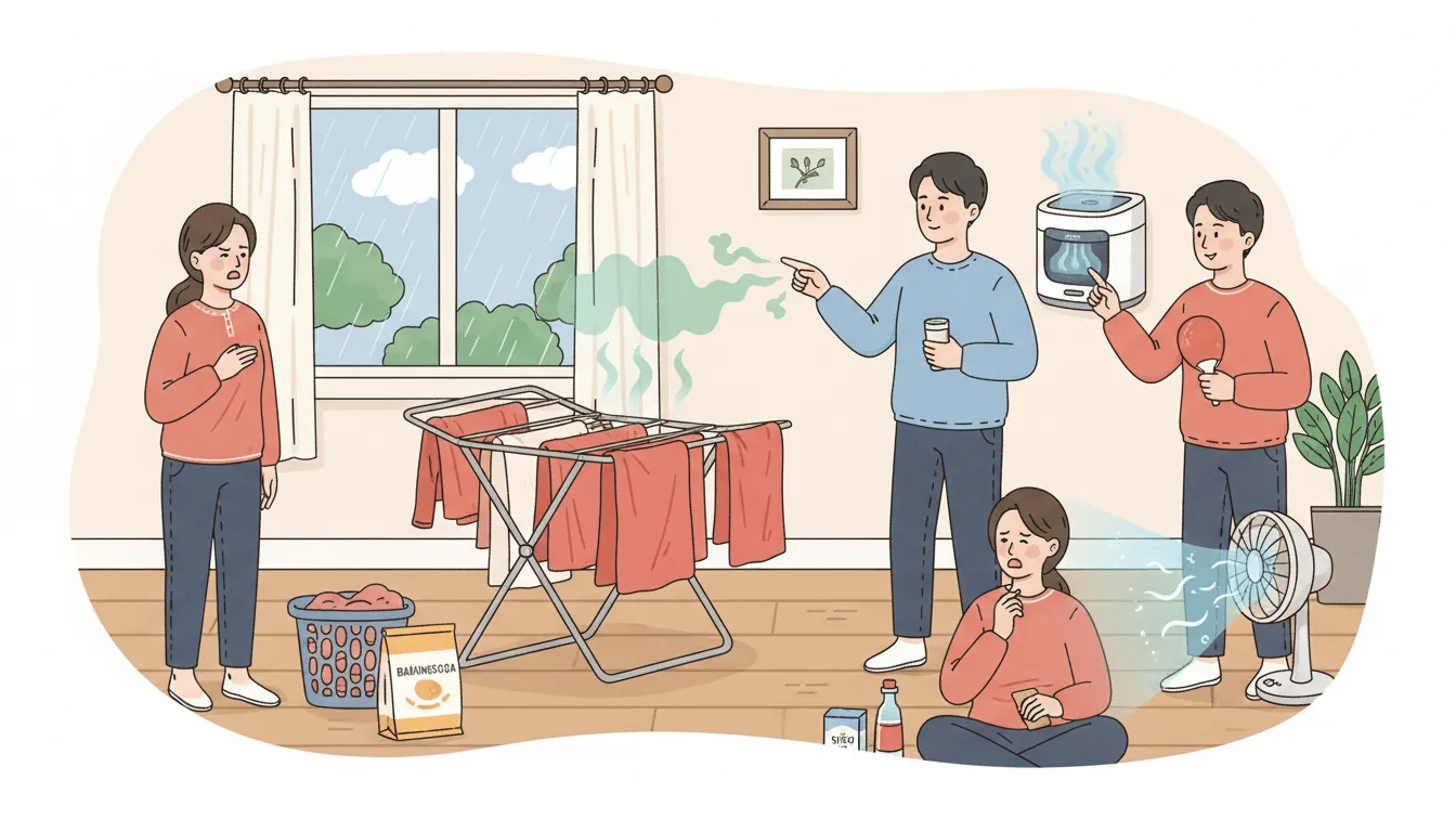 장마철 빨래 냄새, 원인을 알면 해결책이 보여요
