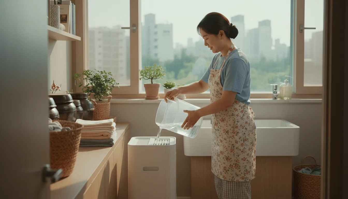 제습기 물통 줄이는 관리 팁