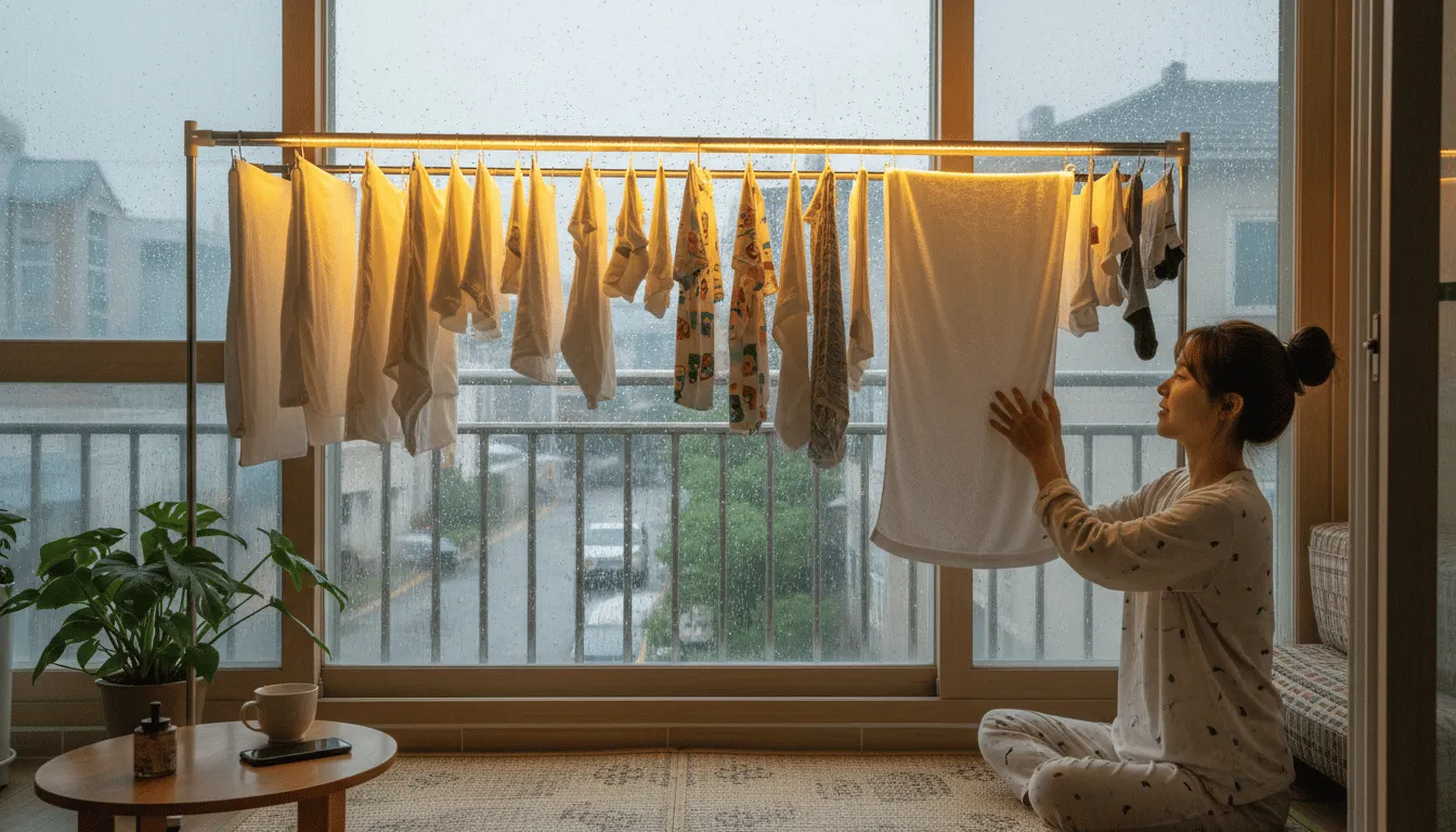 장마철 빨래 냄새 실수 줄이는 생활 루틴