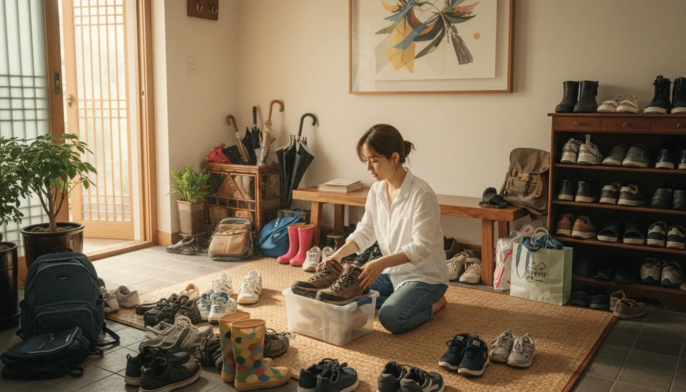 현관 수납 정리 다시 안 생기게 관리 순서