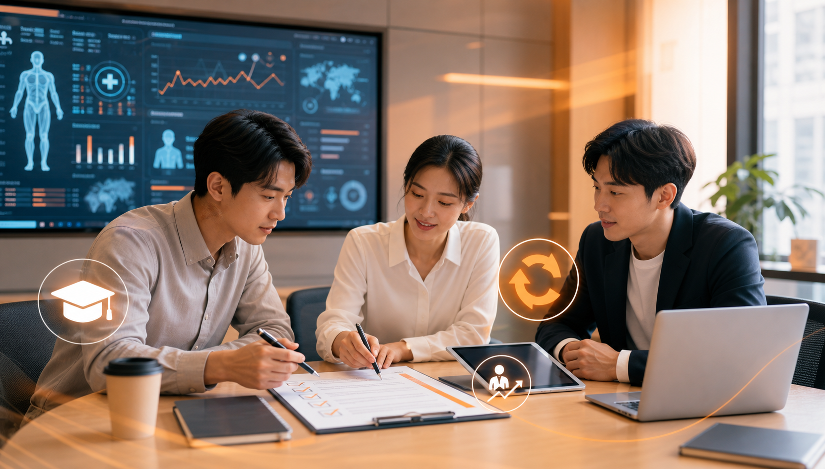 디지털헬스케어 재교육과 협업 준비 체크리스트 이미지